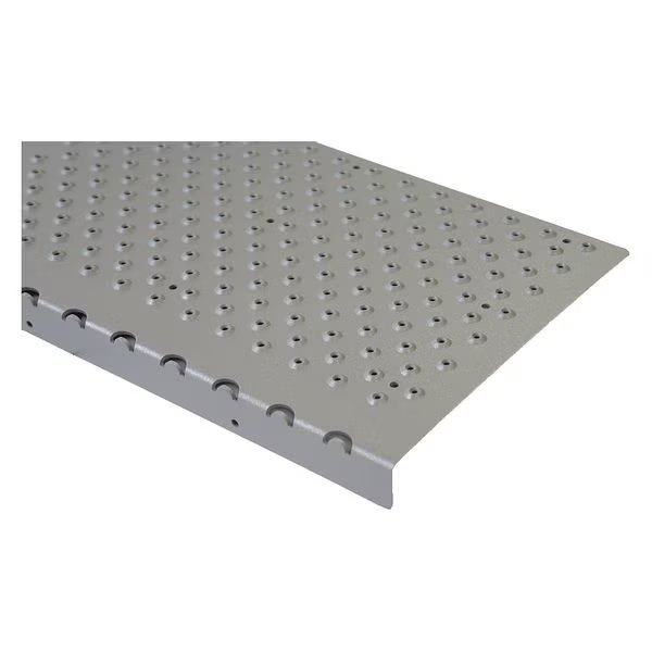 Stair Nosing, Gray, 48" W, 9" D, Handi Treads, Mfr#: NSN129048GY0