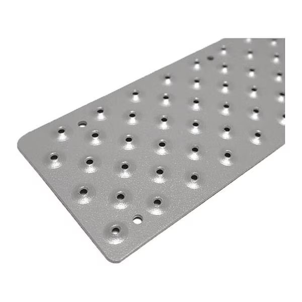 Stair Nosing, Gray, 30" W, 3-3/4" D, Handi Treads, Mfr#: NST103730GY0
