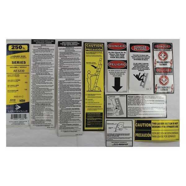 Label Kit, Louisville, Mfr#: PK-AE3200