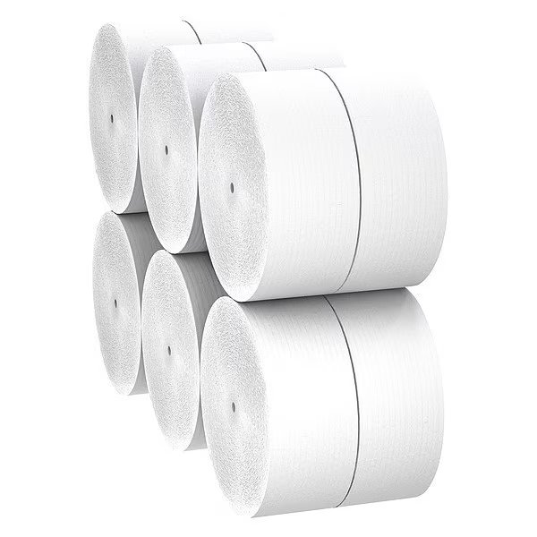 Coreless High-Capacity Jumbo Roll Toilet Paper, 1-Ply, White, (2,300'/Roll, 12 Rolls/Case), Kimberly-Clark Professional, Mfr#: 07005