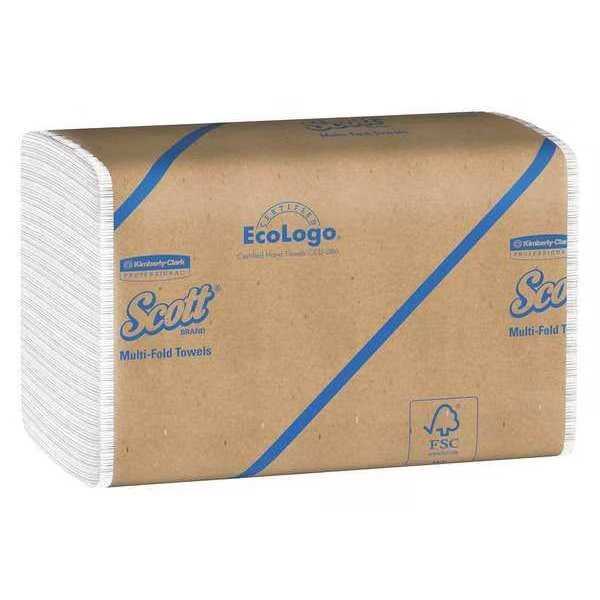 Multifold Paper Towels, 9.2" x 9.4" sheets, White, (250 Sheets/Pack, 16 Packs/Case), Kimberly-Clark Professional, Mfr#: 01804