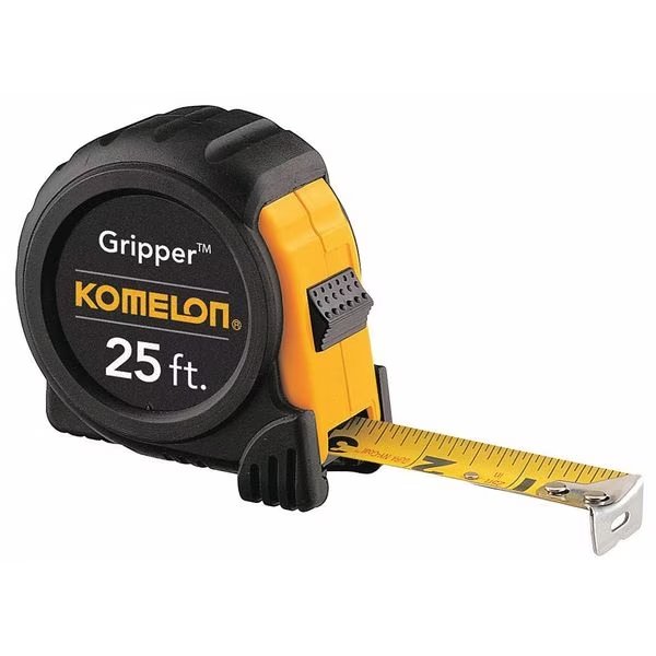 25 ft Tape Measure, 1 in Blade, Komelon, Mfr#: 5425