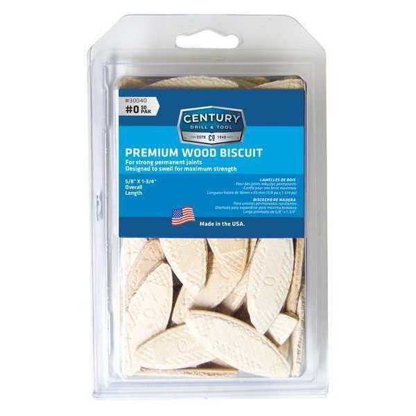 Joining Biscuits, 0, 50 Pack, Century Drill & Tool, Mfr#: 30040