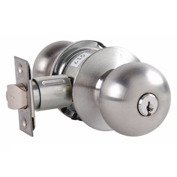 Knob Lockset, Mechanical, Entrance/Office, Arrow Lock, Mfr#: MK11TA 15 CS