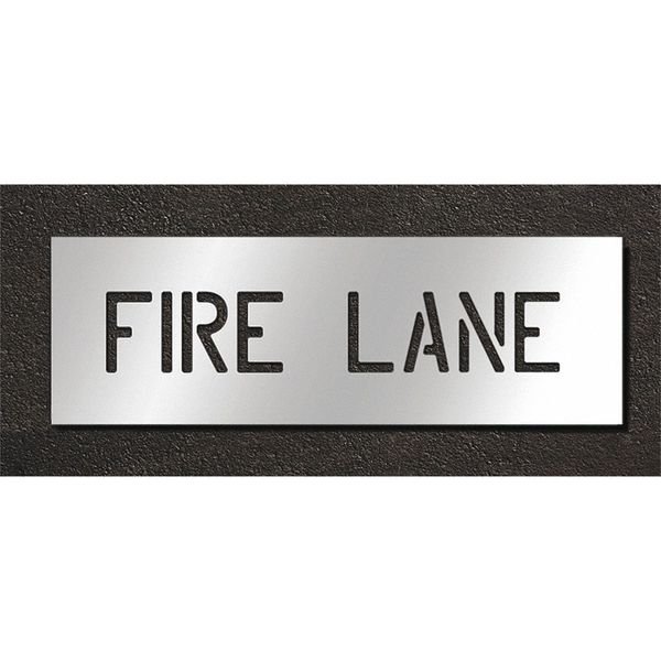 Pavement Stencil, Fire Lane, STL-108-70631, Rae, Mfr#: STL-108-70631