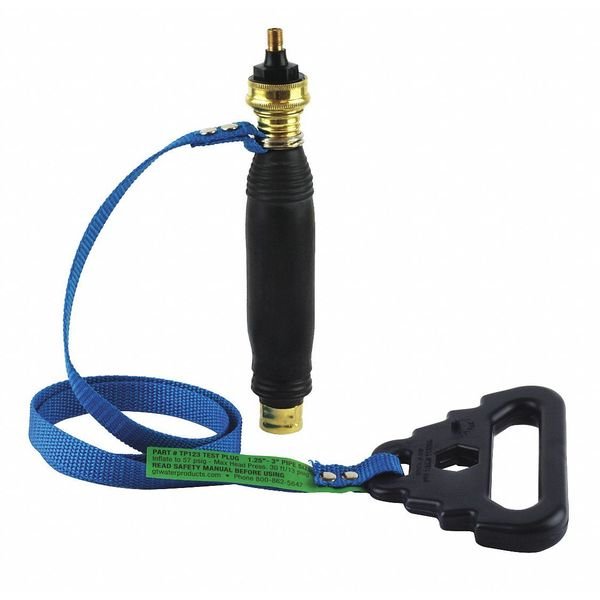 Test Plug, Pneumatic, 1-1/2" to 3" Size, Safe-T-Seal, Mfr#: TP123