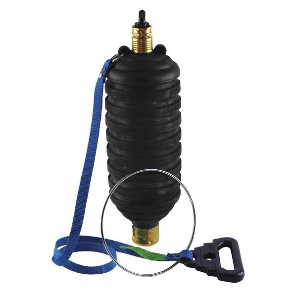 Test Plug, Rubber, Pneumatic, 5" to 8" Size, Safe-T-Seal, Mfr#: TP58