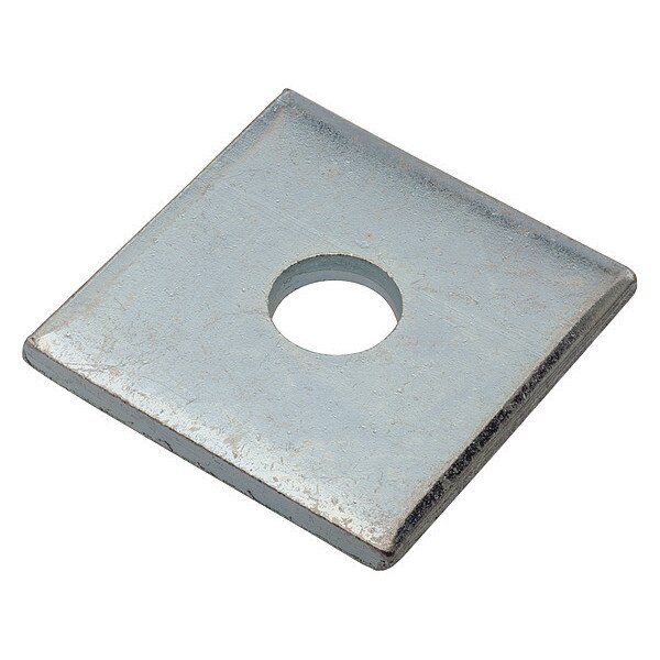 Square Washer, Fits Bolt Size 1/2 in Low Carbon Steel, Zinc Plated Finish, EnjoyTool Select, Mfr#: Z8937-ZN