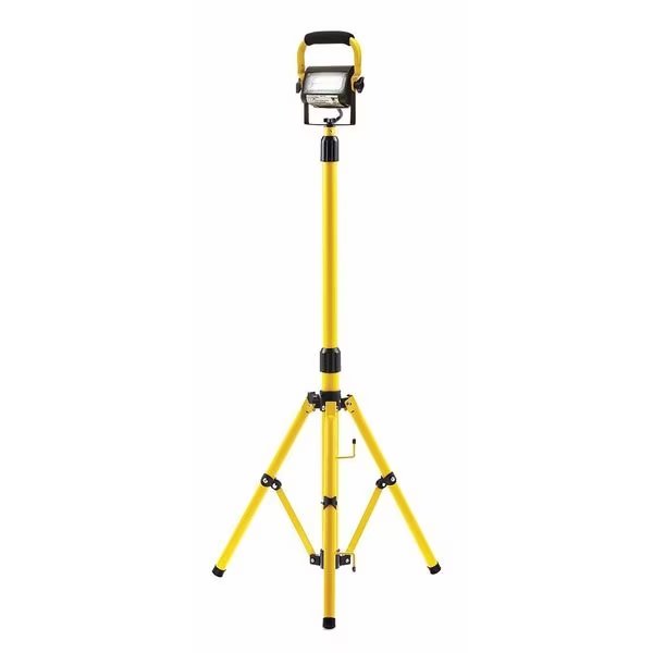 Temporary Job Site Light, 1440 lm, Bk/Yl, Southwire, Mfr#: 411215