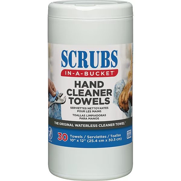 Hand Cleaning Towels, 10W x 12In. L, PK6, Scrubs, Mfr#: 42230