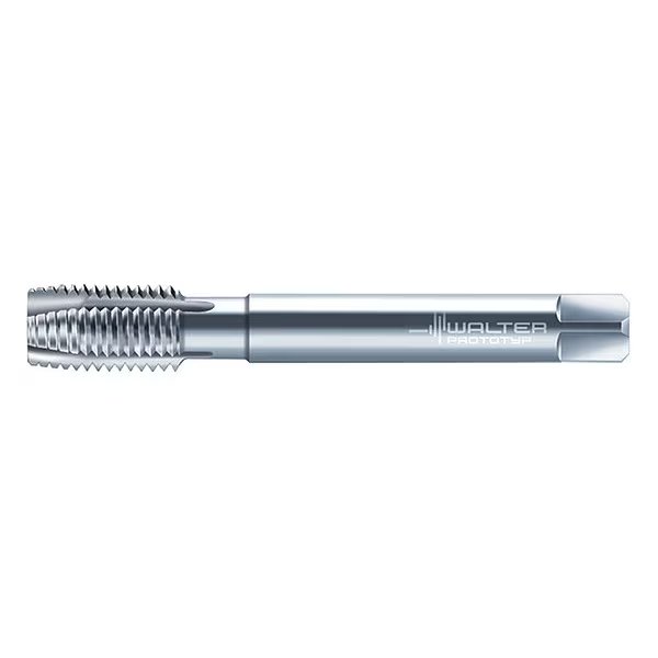 Spiral Point Tap, M48-5, Taper, Metric Coarse, 4 Flutes, Uncoated, Walter, Mfr#: P20360-M48
