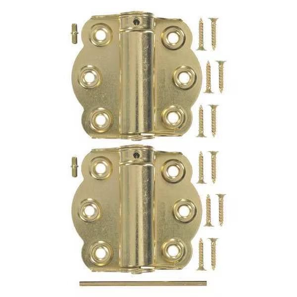 2-3/4" H Brass Plated Door and Butt Hinge, Wright Products, Mfr#: V650