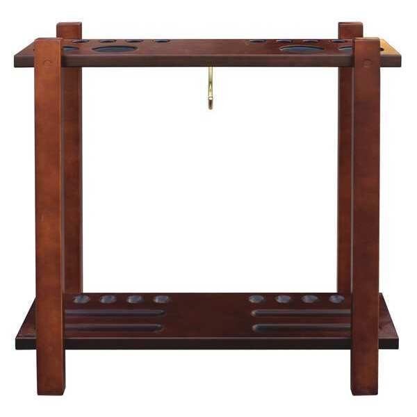 Floor Billiard Pool Cue Rack, Walnut, Hathaway, Mfr#: BG2567W