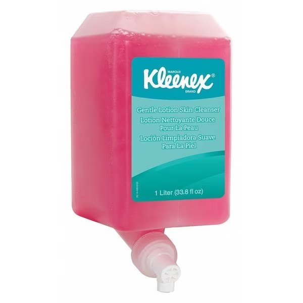 Gentle Lotion Skin Cleanser (91556), Floral, Pink, 1.0 L Bottles, 6 Bottles / Case, Kimberly-Clark Professional, Mfr#: 91556