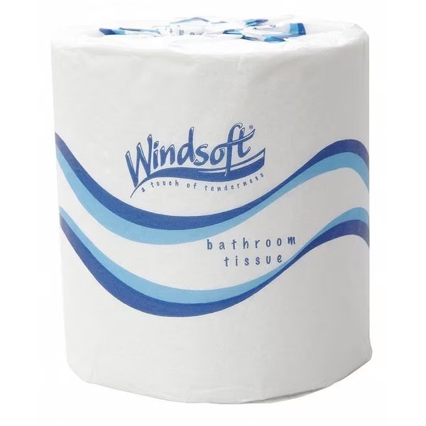 Roll, 2 Ply, 500 Sheets, White, 48 PK, Windsoft, Mfr#: WIN 2405
