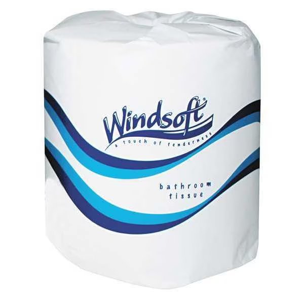 Roll, 2 Ply, 400 Sheets, White, 24 PK, Windsoft, Mfr#: WIN 2400