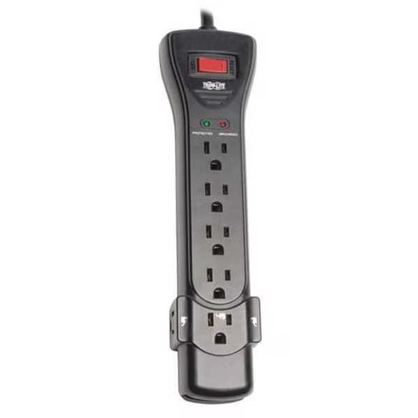 Surge, 7 Outlet, 7ft cord, 2160J, Black, Tripp Lite, Mfr#: SUPER7B