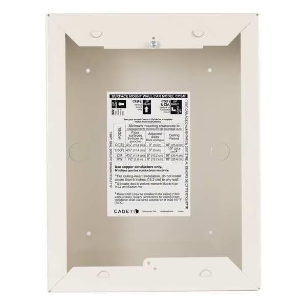 CCSMW Surface Mount Wall Can, White, Cadet, Mfr#: CCSMW