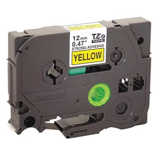 Label Tape Cartridge 1/2", Black/Yellow, Brother, Mfr#: TZES631
