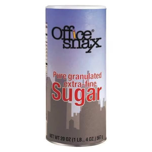 Reclosable Canister of Sugar, 20 oz., Office Snax, Mfr#: 00019