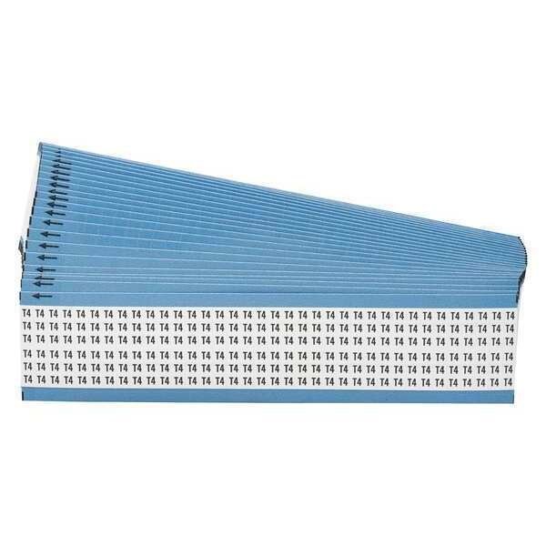 Wire Markers, Legend T4, Black/White, PK25, Brady, Mfr#: WM-T4-PK