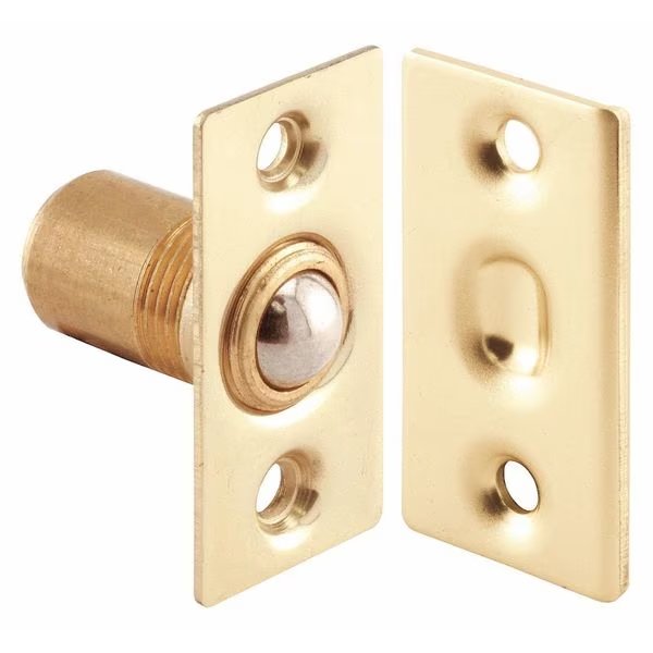 Bright Brass, Ball Bullet Catch and Strike, with 1-1/2 in. Strike (Single Pack), Primeline Tools, Mfr#: N 7285