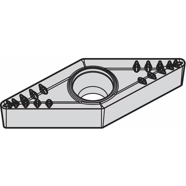 Diamond Turning Insert, Diamond, 3, VBMT, 2, Carbide, Widia, Mfr#: VBMT332MP
