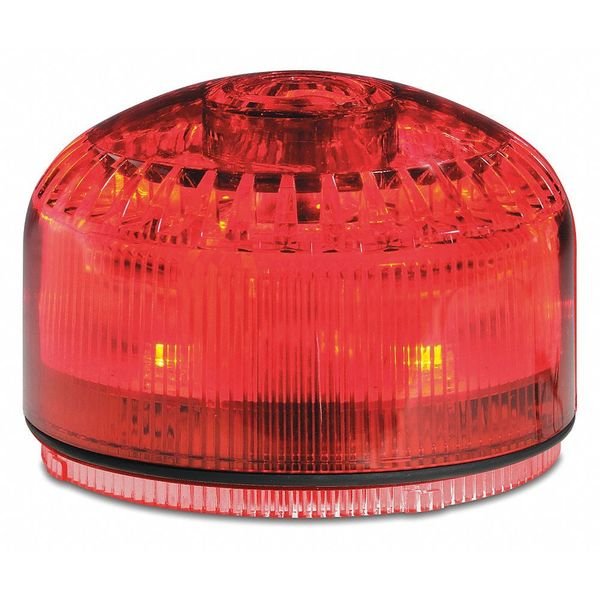 Beacon Warning Sounder Light, Red, LED, Federal Signal, Mfr#: SLM500R