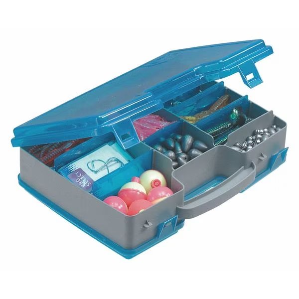 Storage Box with 16 to 26 compartments, Plastic, 3" H x 8.38 in W, Plano, Mfr#: 171502