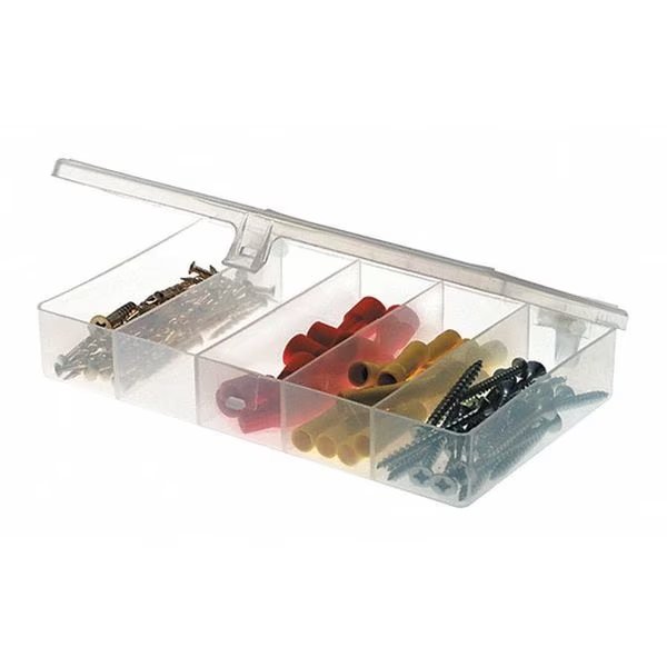 Compartment Box with 5 compartments, Plastic, 1 1/8 in H x 3-3/4 in W, Plano, Mfr#: 344985