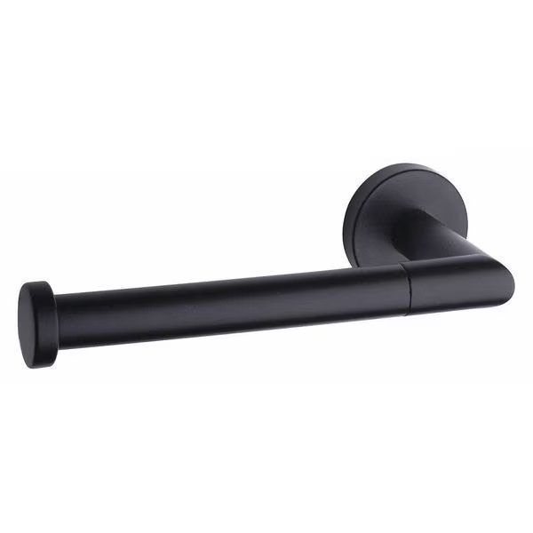 Toilet Paper Holder, Black, 5-1/2"W, 1 Roll, Taymor, Mfr#: 04-2848BLK