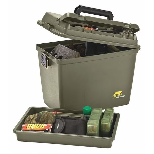Portable Tool Box, Plastic, Green, 17 in W x 10 in D x 13 in H, Plano, Mfr#: 181206