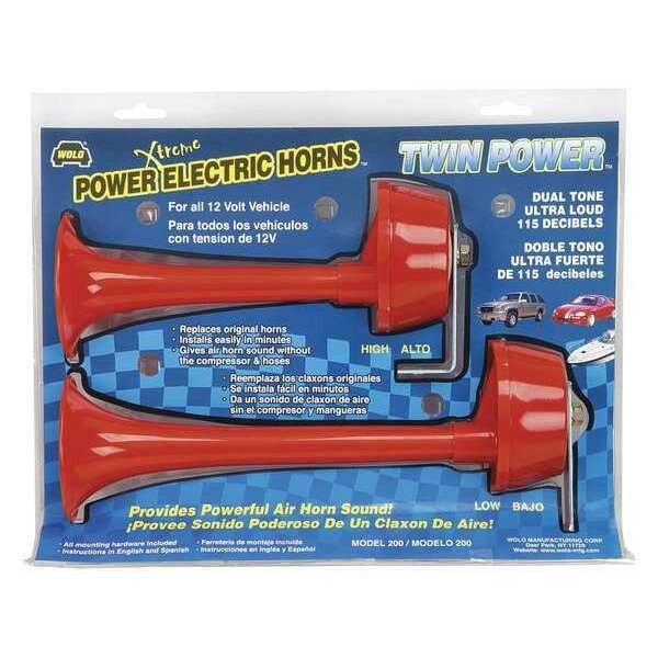 Dual Tone Electric Horn, Wolo, Mfr#: 200