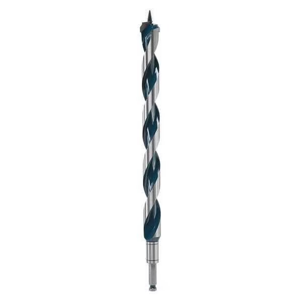 1-1/4" X 17-1/2" Auger Wood Drilling Bit, Carbon Steel, 7/16" Shank Size, Bosch, Mfr#: NKLT20