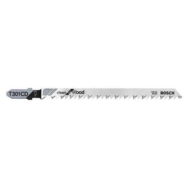 4-5/8In 8TPI HCS Shank Jigsaw Blade, PK5, Bosch, Mfr#: T301CD