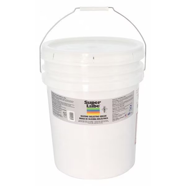 30 lb Di-Electric Grease Pail Translucent White, Super Lube, Mfr#: 91030