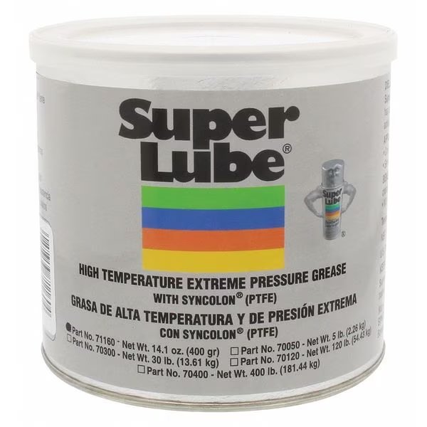 14.1 oz High Temperature Grease Can Translucent White, Super Lube, Mfr#: 71160