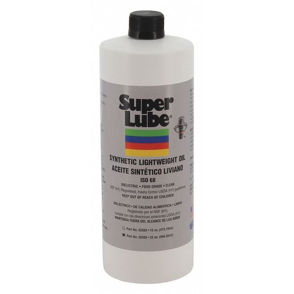 1 qt Bottle, Hydraulic Oil, 68 ISO Viscosity, 80W SAE, Super Lube, Mfr#: 52030