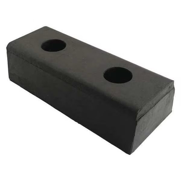 Black Hardened Molded Rubber Bumper 10 In 4 piece, Vestil, Mfr#: DBE-10-4