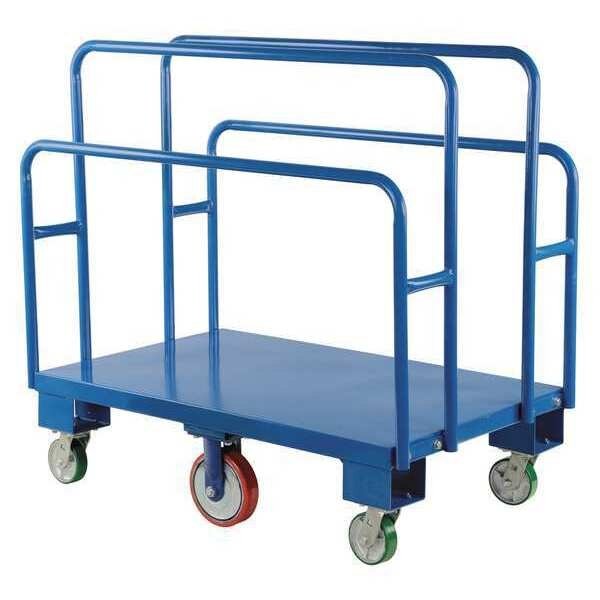 Vertical Panel Cart 2000 lb Poly-On-Steel Casters 51 x 30 1/4 x 47 1/2, Vestil, Mfr#: PANEL-V
