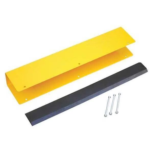 Yellow Rack Guard with Rubber Bumper Insert 24" Height, Vestil, Mfr#: RUD-24
