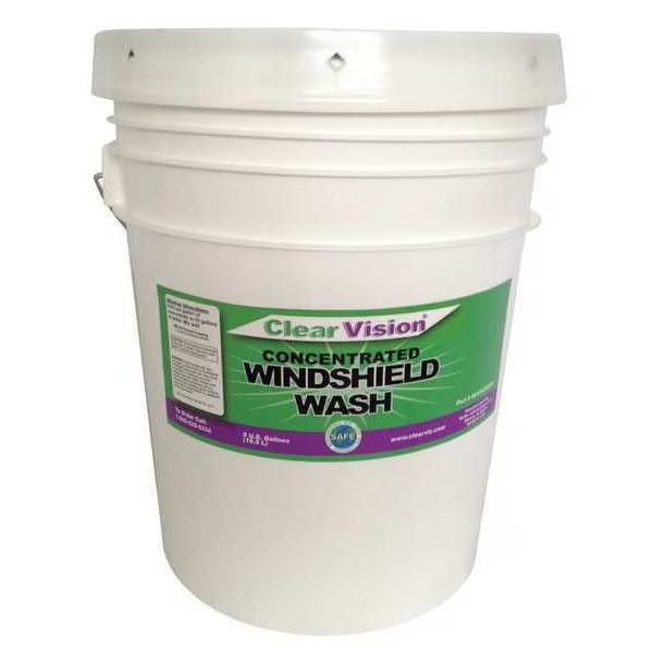 5 gal Windshield Washer Pail, Clear Vision, Mfr#: ACV05G39203