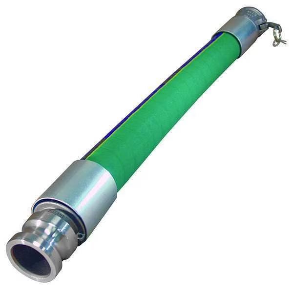 Chemical Hose Assembly, 2" ID x 5 ft., Boston, Mfr#: H052332-GRN-5-SS-CXE