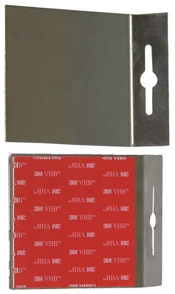 Adhesive Plates, Silver, 500 lb., Quakehold!, Mfr#: RA4X4