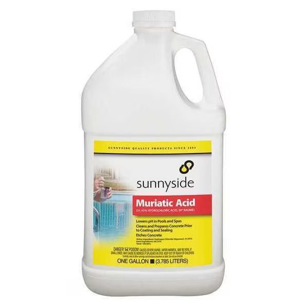 Muriatic Acid, 1 gal., Hydrogen Chloride, Sunnyside, Mfr#: 710G1