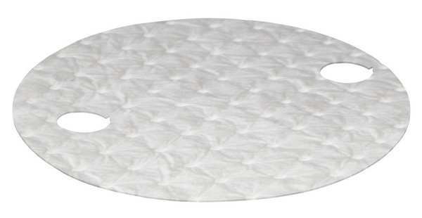 Sorbents, 8 gal, 22 in Dia., Oil, White, Polypropylene, Oil-Dri, Mfr#: L90910