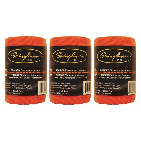 Masons Line, Braided, 500 ft. L, PK3, Stringliner, Mfr#: 35459