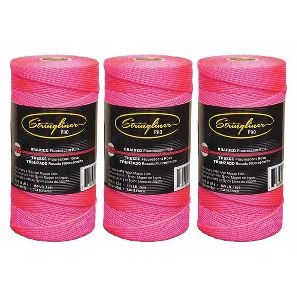 Masons Line, Braided, 1000 ft. L, PK3, Stringliner, Mfr#: 35762
