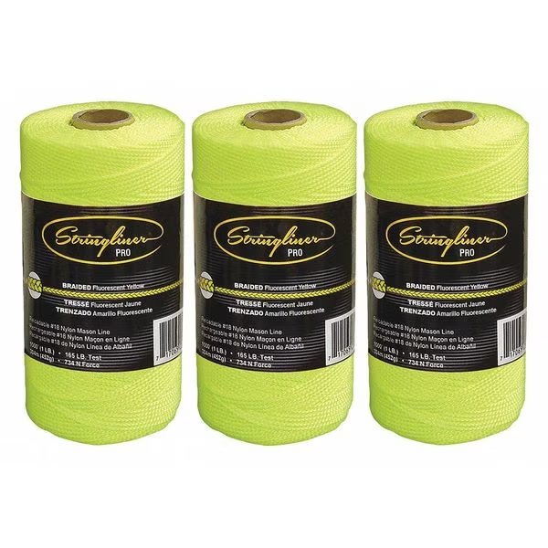 Masons Line, Braided, 1000 ft. L, PK3, Stringliner, Mfr#: 35765