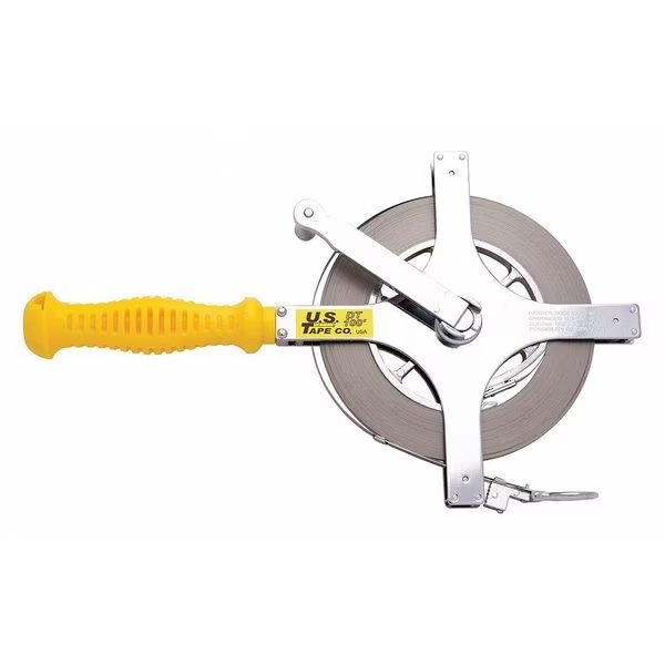 100 ft Oil Gauging Tape Measure, 1/4 in Blade, Us Tape, Mfr#: 59625